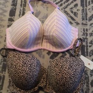 Two beautiful swimsuits tops size 38DD one with tags